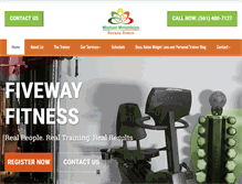 Tablet Screenshot of fivewayfitness.com